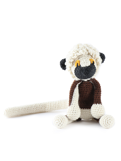 coquerel's, sifaka, eds animals, edwards crochet, edwards menagerie, kerry lord
